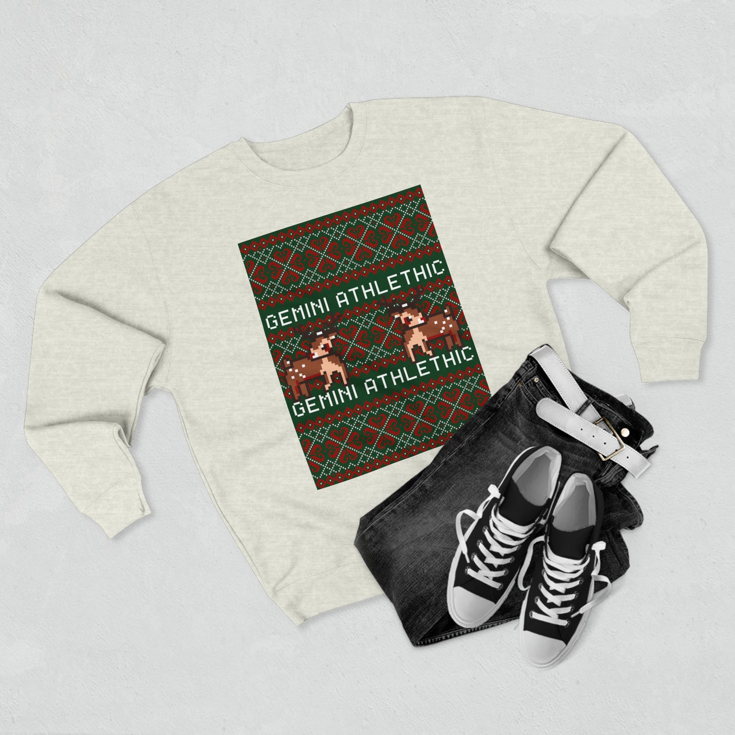 Unisex Premium Christmas pixel Crewneck