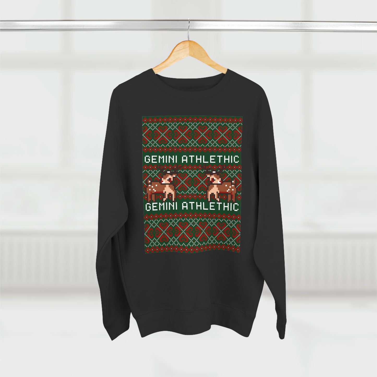 Unisex Premium Christmas pixel Crewneck