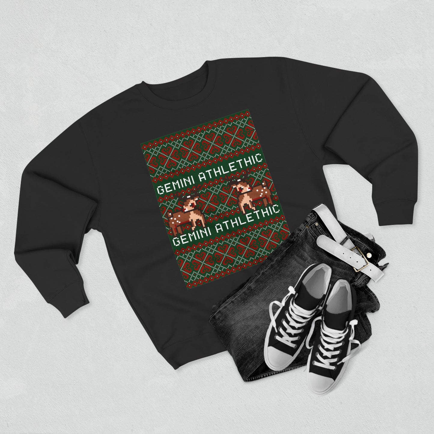 Unisex Premium Christmas pixel Crewneck